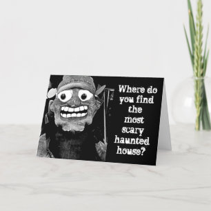 CARTES POUR FÊTES ANNUELLES MONSTER COMÉDIAN POUR HALLOWEEN