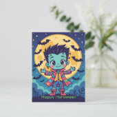 Cartes Pour Fêtes Annuelles Monster Frankenstein (Debout devant)