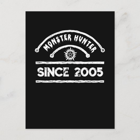 Cartes Pour Fêtes Annuelles Monster Hunter Sigil Typographie détenue (Devant)