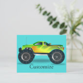 Cartes Pour Fêtes Annuelles Monster Truck Thunder_Cove (Debout devant)