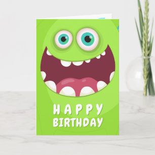 Cartes Pour Fêtes Annuelles Monstre adorable