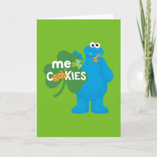Cartes Pour Fêtes Annuelles Monstre des cookies Amour de trèfle