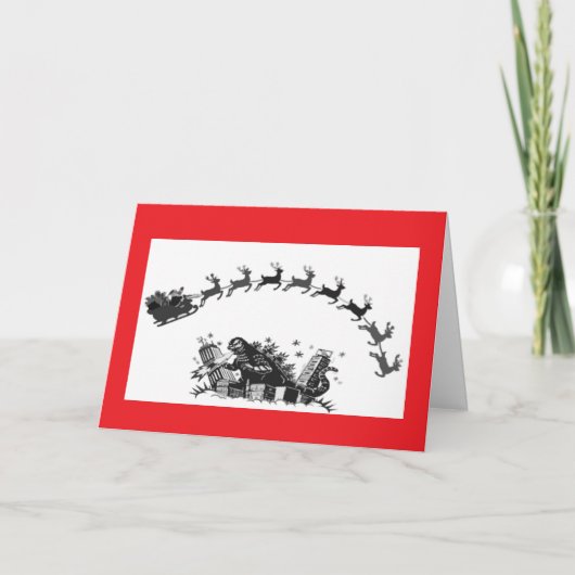 Cartes Pour Fêtes Annuelles Monstrously Wonderful/ Dark Santa (Devant)