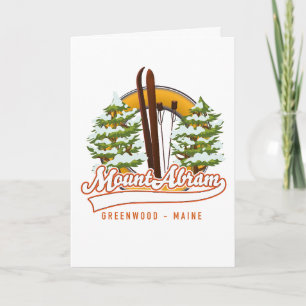 Cartes Pour Fêtes Annuelles Mont de ski Abram Greenwood