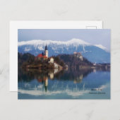 Cartes Pour Fêtes Annuelles Montagne Blejski Otok, Slovénie (Devant / Derrière)