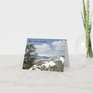 Cartes Pour Fêtes Annuelles Montagne rocheuse haute