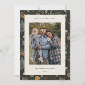 Cartes Pour Fêtes Annuelles Moody Botanical Multi Photo double face (Devant)