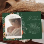 Cartes Pour Fêtes Annuelles Moody Winter Floral Long Message Noël<br><div class="desc">La terre cuite et les accents floraux turquoises confèrent à ces cartes de Noël moody une élégance classique. Utilisez la fonction de personnalisation pour modifier les détails et ajouter un message ou une mise à jour de famille.</div>