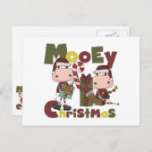 Cartes Pour Fêtes Annuelles Mooey Christmas (Devant / Derrière)