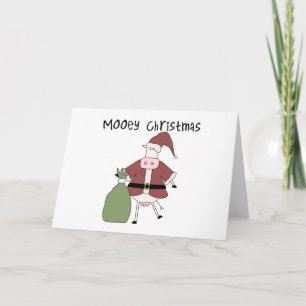 Cartes Pour Fêtes Annuelles Mooey Cow T-shirts et cadeaux de Noël