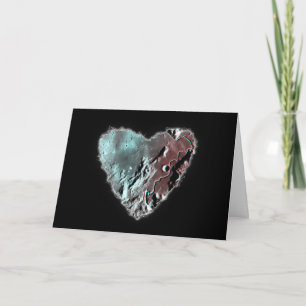Cartes Pour Fêtes Annuelles Moon Heart Sci Fi Valentine Love Romance Card