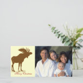 Cartes Pour Fêtes Annuelles Moose Christmas (Debout devant)