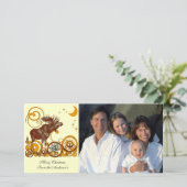 Cartes Pour Fêtes Annuelles Moose Christmas (Debout devant)