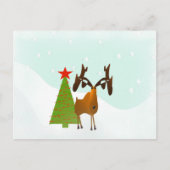 Cartes Pour Fêtes Annuelles Moose de Noël (Devant)