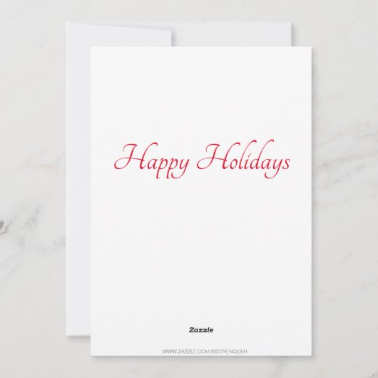 Cartes Pour Fêtes Annuelles Moose En Hiver Neige Noël Paix Joie (Dos)