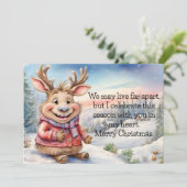 Cartes Pour Fêtes Annuelles Moose Far Apart (Debout devant)