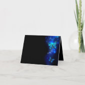 Cartes Pour Fêtes Annuelles Morpho Butterfly in the Dark Background (Devant)