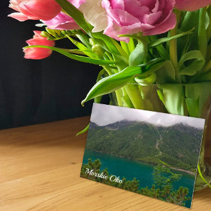 Cartes Pour Fêtes Annuelles Morskie Oko, lac dans les montagnes de Tatra Polog