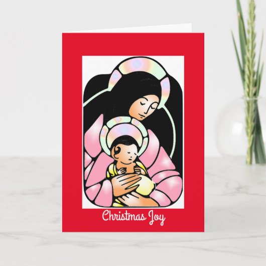 Cartes Pour Fêtes Annuelles Mosaïque de Noël Joy (Devant)