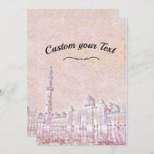 Cartes Pour Fêtes Annuelles Mosquée d'Ahmed de sultan (Devant / Derrière)