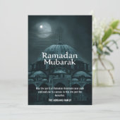 Cartes Pour Fêtes Annuelles Mosquée Ramadan Moubarak  (Debout devant)