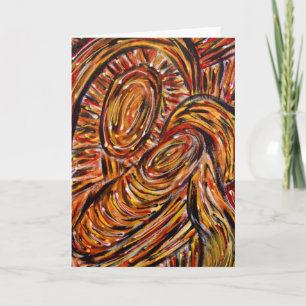 Cartes Pour Fêtes Annuelles Mother & Child Abstract