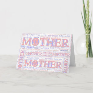 Cartes Pour Fêtes Annuelles MOTHER : The many roles of a mother - CustomizeCar
