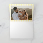 Cartes Pour Fêtes Annuelles Mothers Day 10 Photo Vintage Yellow Stripes (Intérieur)