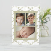 Cartes Pour Fêtes Annuelles Motif à l'aquarelle de sauge à nœud (Debout devant)