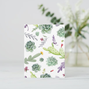 Cartes Pour Fêtes Annuelles Motif Cactus