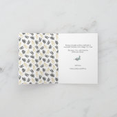 Cartes Pour Fêtes Annuelles Motif cadeau Black Script mignon or noir (Intérieur)