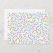 Cartes Pour Fêtes Annuelles Motif coloré Arc en ciel (Devant / Derrière)