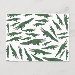 Cartes Pour Fêtes Annuelles Motif crocodile de l'Alligator