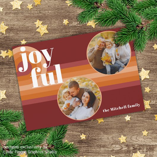 Cartes Pour Fêtes Annuelles Motif d'art des vagues Abstraites rétro personnali