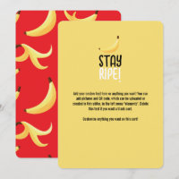 Motif de banane jaune rétro drôle éditable pour fê