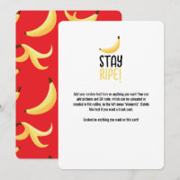 Motif de banane jaune rétro drôle éditable pour fê