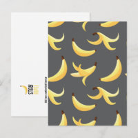 Motif de banane jaune rétro drôle éditable pour fê