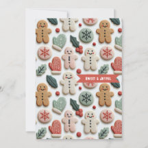 Motif de biscuits de Noël mignon