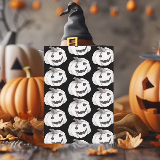 Cartes Pour Fêtes Annuelles Motif de citrouille effrayant | Joyeux Halloween