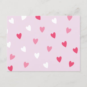 Cartes Pour Fêtes Annuelles motif de coeur transparent