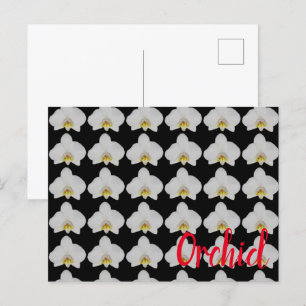 Cartes Pour Fêtes Annuelles Motif de fleurs d'orchidées pour jardiniers et fle