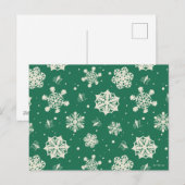 Cartes Pour Fêtes Annuelles Motif de flocon de neige de Buddy l'elfe (Devant / Derrière)