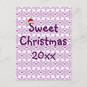 Cartes Pour Fêtes Annuelles Motif de flocon de neige de Noël doux