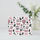 Cartes Pour Fêtes Annuelles Motif de maquillage (Debout devant)