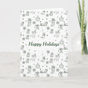 Cartes Pour Fêtes Annuelles Motif de Noël de teckel