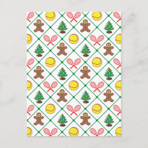 Cartes Pour Fêtes Annuelles Motif de Noël de tennis