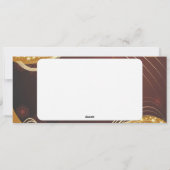 Cartes Pour Fêtes Annuelles Motif de Noël doré avec arrière - plan rouge... (Dos)