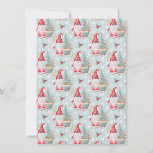 Cartes Pour Fêtes Annuelles Motif de Noël Gnome