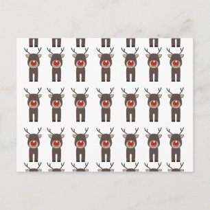 Cartes Pour Fêtes Annuelles Motif de Noël Rudolph.png