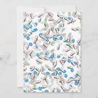 Motif de poudres de pilules